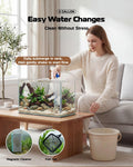 5 Gallon Glass Aquarium Starter Kit, Rimless Fish Tank