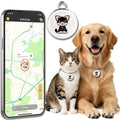GPS Tracker for Dogs, Mini Cat Tracker, Smart Pet Tracker, Real-Time Tracking & Anti-Lost Alerts, No Monthly Fee, No SIM Card, Waterproof & Drop-Proof, 365-Day Battery Life, Works with iOS & Android