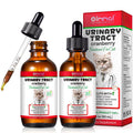 Urinary Tract for Cats, Natural Cat Urinary Tract Infection Treatment Drops Supports Bladder, Kidney Stone, Cat UTI, Cranberry Kidney Bladder Support Supplement, Chicken Flavor - 60ml / 2.02oz-2PCS