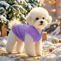 Rbenxia Dog Sweater with Leash Ring Dog Winter Fleece Outfit for Small Dogs
