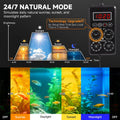 fishkeeper Smart LED Aquarium Light with One-Key Real-Time Sync Function