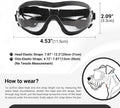 NAMSAN Medium Clear Dog Goggles Eye Protection, Dog Sun Glasses Small Medium Breed UV Protection, Dog Sunglasses for Dri