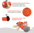 IOKHEIRA Dog Plush Toy for Large Aggressive Chewers,Indestructible Dog Squeaky Toys,Stuffed Animals Toys with Cotton Mat