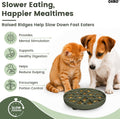 OHMO Slow Feeder Dog Bowl, 5.9" Lick Mat for Dogs, Diamond