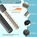 100W Aquarium Heater for 10-20 Gallon with Auto Shut-Off When Leaving Water—Submersible Fish Tank Heater, Dry-Burn & Ove