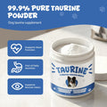 Taurine Powder Supplement for Dogs, Amino Acid Support for Heart Health & Muscle Function, Daily Canine Nutrition Powder (200 g)