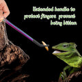 OLIISS Iridescent Reptile Feeding Tongs with Rubber Tips, 10.6", 2 Pack