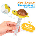 Floating Pool Thermometer, Large Size Easy Read for Water Temperature with String, Shatter Resistant Floating Thermomete