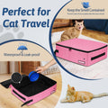 Petskd Portable Cat Travel Litter Box with Lid