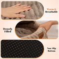 CHEERPALS Cat Cave Bed for Indoor Cats, Washable Covered Cat Bed Hooded Kitty Bed Soft Fluffy Pet Bed for Puppy and Small Dog(Khaki)