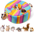 Guinea Pig Hideout & Tunnels Guinea Pig Toys Cozy Guinea Pig House with Door Curtain Soft Guinea Pig Bed for Small Pet/H