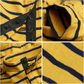 Dog’s Recovery Suit Post Surgery Shirt for Puppy, Full Coverage Dog's Bodysuit Wound Protective Surgical Clothes for Small and Medium Pets (Yellow Black Stripe-m)