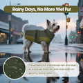 QBLEEV Warm Dog Jacket, Waterproof Dog Winter Coat with Harness