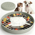 Slow Feeder Dog Bowls, Puzzle Silicone Dog Feeding Bowls with Suction Cups, Anti-Choking, Non-Slip Design, Reduces Boredom, Anxiety, Ideal for Medium to Small Dogs & Cats - XAQMHSW