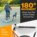 Malabi V2.0-180° Rotating Dog Bike Leash - with Shock Absorbers and Quick Attach Mechanism | Carbon Fiber | Detachable, Adjustable for the Smoothest Ride- Patent Pending (Black)