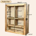 Solid Wood 11x14 Pet Memorial Shadow Box Frame with Adjustable Shelves Paw Print Kit Pet Urn Ashes Display Case Brown Do