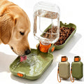 Dog Water Bottle, Puppy Essentials, Collapsible Dog Bowls (Green)
