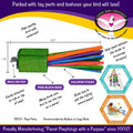 Super Bird Creations - SB301 Chewable Paper Party Bird Toy with Colorful Lollipop Sticks - Ringnecks Medium Conures Parr