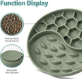 Slow Feeder Dog Bowl, Pet Puzzle Dish w/Suction Cup, Small Medium