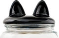 10 Strawberry Street Cat Ears Pet Treat Canister, Black