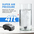fishkeeper Quiet Aquarium Air Pump, 3W 5W Dual Outlet, Adjustable Bubbler