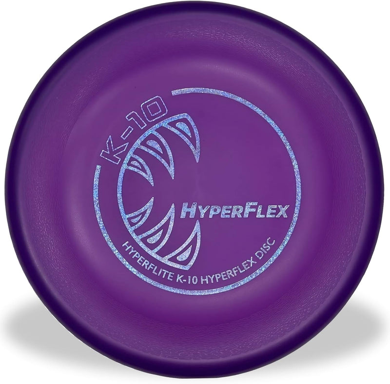 Hyperflite K-10 Hyperflex Dog Flying Disc – Ultra Flexible – Puncture Resistant – Competition Approved – 8.75” / 150g – Purple