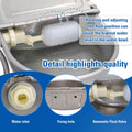 Automatic Livestock Waterer, 304 Stainless Steel with Float Valve, Animal Watering Bowl for Dogs, Horses, Goats, Cattle,