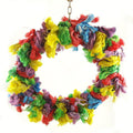 Litewoo Bird Parakeet Colorful Swing Toys,Cotton Rope Chew Hanging Bird Preening Garland Swing for Budgie Parakeet Cocka