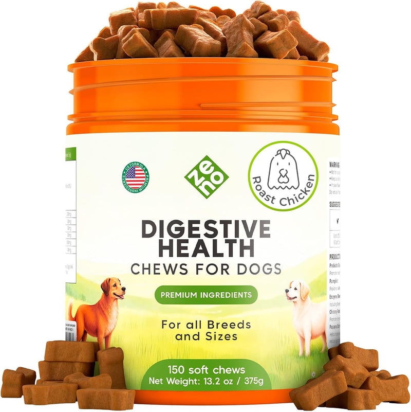 Probiotic Chews for Dogs, Gut Health Support, Digestive, 150 Count, Chicken
