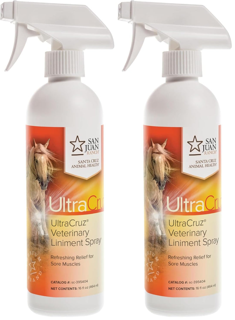 UltraCruz Veterinary Liniment Spray for Horses, 16 oz,sc-395404 (Pack of 2)