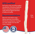 Pet Factory American Beefhide 5in Twist Sticks Dog Dental Chews - Natural Rawhide Dental Chews for Small to Medium Dogs, Promotes Oral Health - Natural, 5 Inches (1 lb Pack)