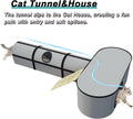 HAIDIVAN Pet 4-in-1 Cat Tunnel, Carrier, House & Scratcher – Detachable and Combinable – Indoor Beds, Outdoor Use, Cat Toys & Furniture (Gray)