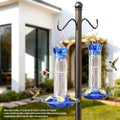 Birdream 2 Pack-20oz Hummingbird Feeders for Outdoors, Plastic Hummingbird Feeder with 5 Bee Guard Feeding Ports & Clean