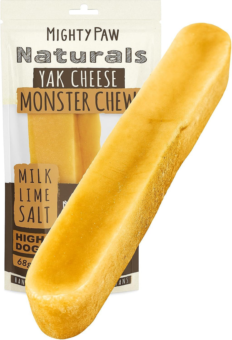 Mighty Paw Yak Cheese Chews for Dogs, All-Natural Himalayan, Medium, 4 Pack