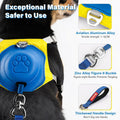No Pull Dog Harness, 2 in 1 Retractable Harness with Auto-Lock, Reflective Breathable Mesh and Handle, Adjustable Leash 