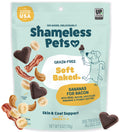 Shameless Pets Soft-Baked Dog Treats, Bananas for Bacon | Healthy Treats for Small, Medium & Large Dogs | Skin & Coat Support with Omega-3 & Omega-6 | Grain-Free, Made in USA | 6 oz