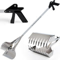 Dog Pooper Scooper for Yard - 38" Lightweight Ergonomic Handle, Rust-Resistant Aluminum, Jaws Technology Poop Scooper fo