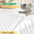 Zipcase 16 Pack Scat Mat for Cats - 13 x 16 In Updated Dual Length Cat Deterrent Mat with Narrower & Denser Spikes, More