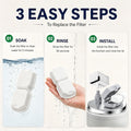 UMOCUOY Cat Water Fountain Filter: 12 Pet Fountain Replacement Screen for Stainless Steel - 6 Carbon Filters & 6 Foam Filters - Suitable for Cat Water Fountain Stainless Steel S17