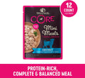 Wellness CORE Small Breed Mini Meals Chunky in Gravy Adult Wet Dog Food, Grain Free, Natural, Chicken and Tuna Dinner Re
