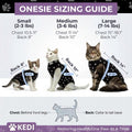Cat Surgery Recovery Suit Female Cat Onesie for Cats After Surgery Spay Surgical Abdominal Wound Skin Diseases E-Collar Alternative Wear (Black, Medium)