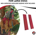 Fido Pro Airlift Original V2 Dog Carrier Sling | Light-Weight Dog Sling Now More Comfortable | for Injured, Sick, or Old Dogs | New Improved Shoulder Padding Now Included | X-Large (70–130 lbs)