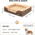 JOYELF Orthopedic Dog Bed for Medium Dogs, Foam Sofa Couch Bed, Bolster Pet Bed with Removable Washable Cover and Nonski