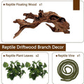 Hamiledyi Bearded Dragon Driftwood for Reptile, 10in Snake Climbing Branch