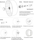 BUCATSTATE Silent Hamster Wheel, 6.7in Exercise Wheel for Gerbil, Dwarf Syrian Hamster, Rat, Mice