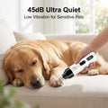RGIMF Upgraded Dog Nail Grinder Quiet, Professional Cat & Dog Nail Trimmers, 2-Speed Silent Pet Nail Grinder and Painless Paws Grooming, Suitable for Small Medium Pets (2 Replacement Head)