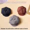 SEIS 3 Pcs Dog Berets Fashion Pet Hat French Artist Cat Cap Baseball Cap for Party Birthday Wedding Photo