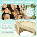 PINVNBY Hamster Burrow Tunnel Hideout Wooden Hamster Climbing Ladder Toy Cage Decor Accessories for Gerbil Mice or Other