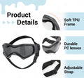 LESYPET Dog Helmet and Goggles for Extra Small Breed, Puppy Motorcycle Helmet with Ear Holes, UV Protection Extra Small 