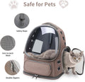 Cat Backpack Carrier for Cats and Small Dogs, Breathable Cat Bubble Backpack, Airline Approved Pet Travel Carrier for Hi